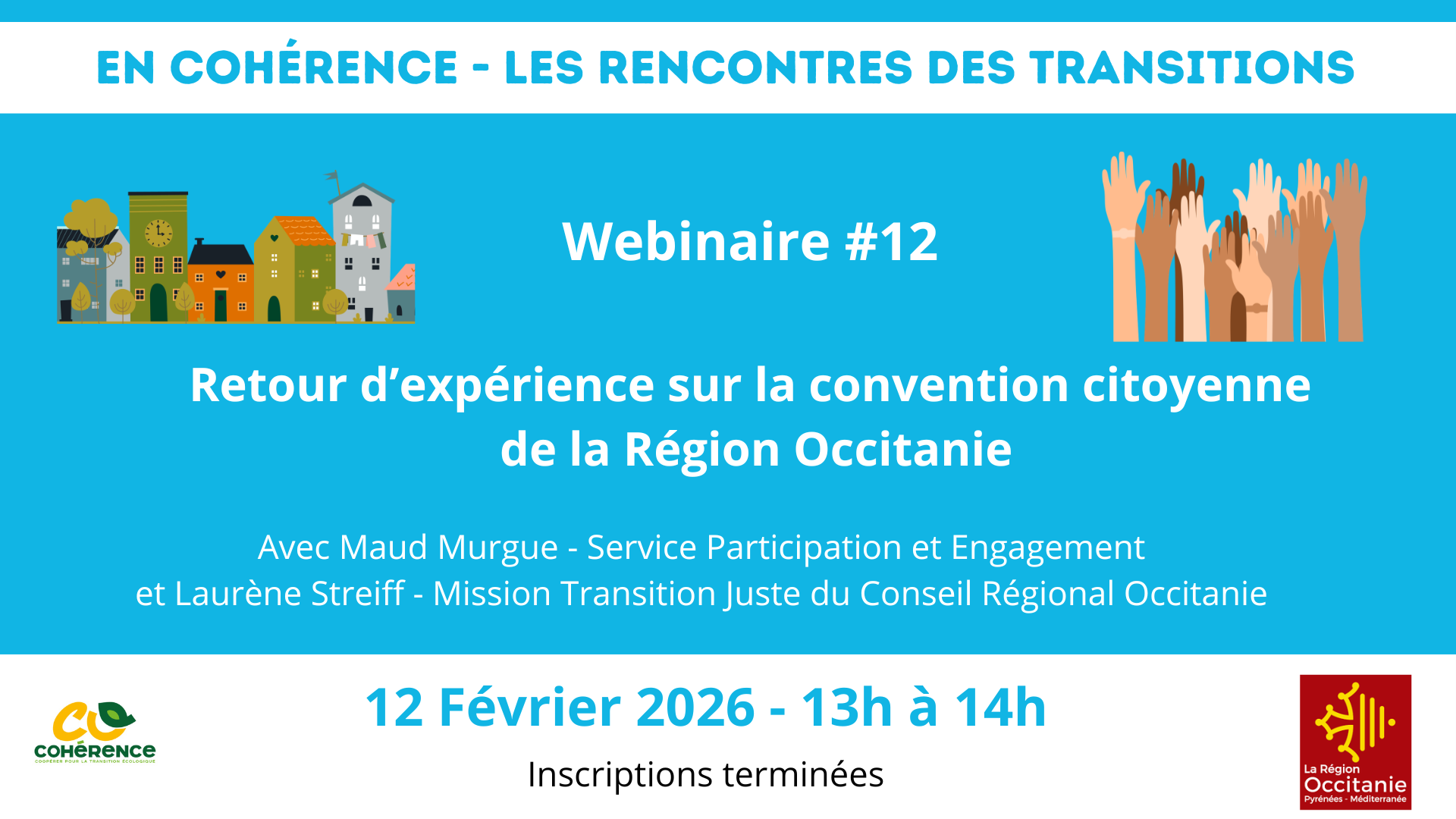 Webinaire – Retour d’expérience de la convention citoyenne pour l&rsquo;Occitanie désormais en ligne