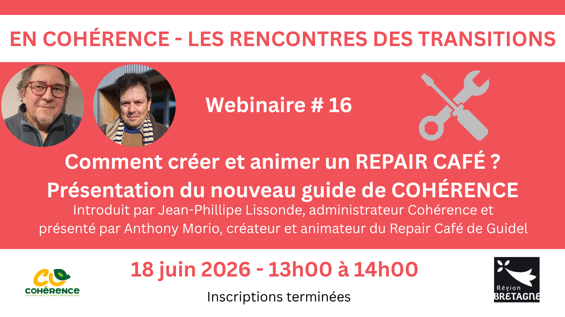 En Cohérence – Webinaire 16 : Comment créer et animer un Repair café?
