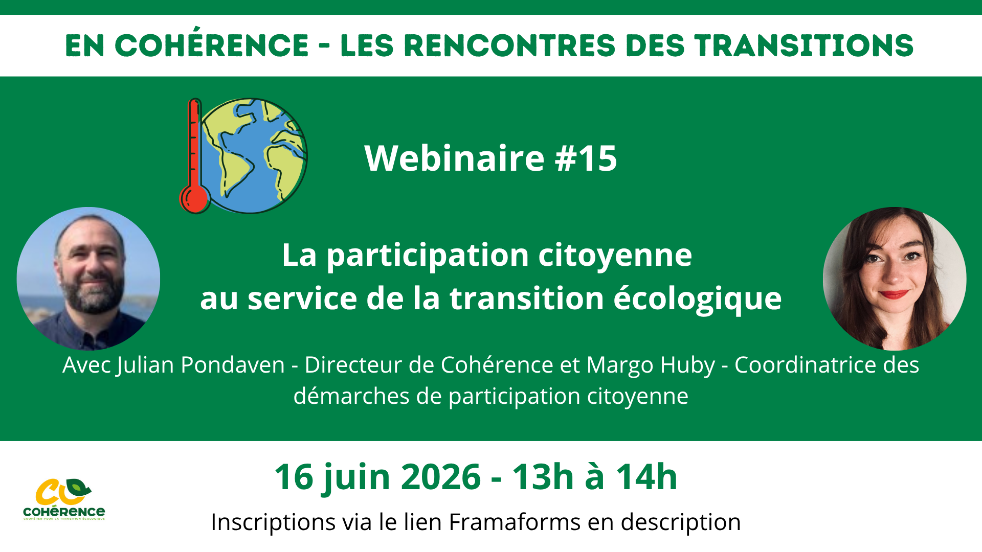 En Cohérence – Webinaire 15 : La participation citoyenne au service de la transition écologique